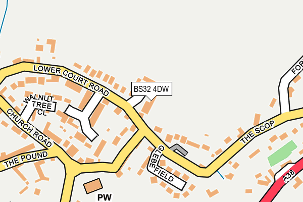 BS32 4DW map - OS OpenMap – Local (Ordnance Survey)