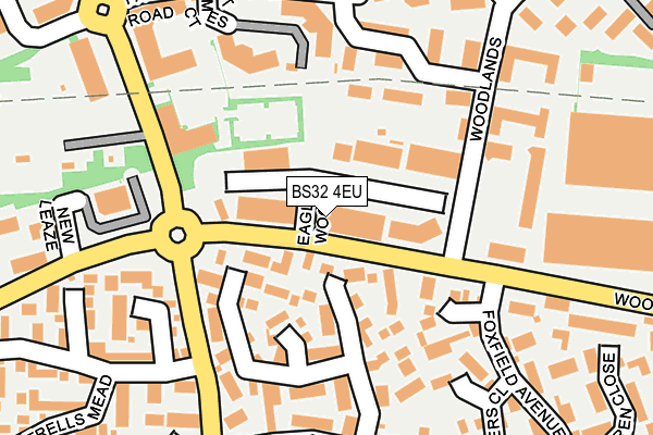 BS32 4EU map - OS OpenMap – Local (Ordnance Survey)