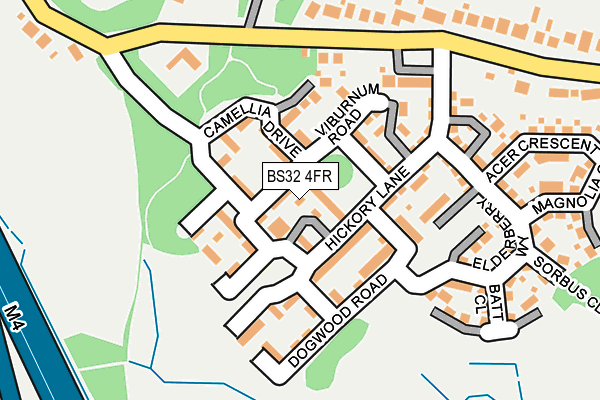 BS32 4FR map - OS OpenMap – Local (Ordnance Survey)