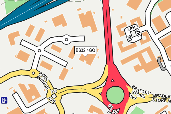 BS32 4GQ map - OS OpenMap – Local (Ordnance Survey)