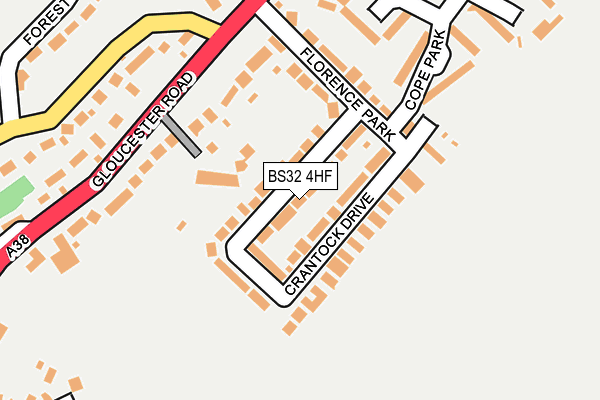 BS32 4HF map - OS OpenMap – Local (Ordnance Survey)
