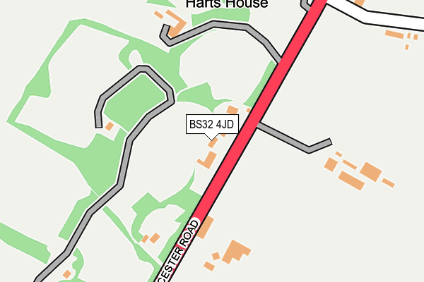 BS32 4JD map - OS OpenMap – Local (Ordnance Survey)