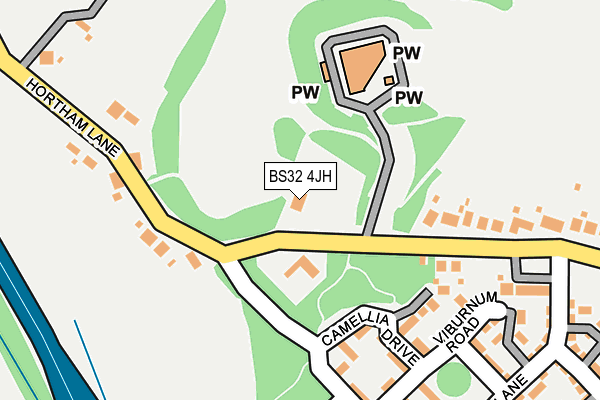 BS32 4JH map - OS OpenMap – Local (Ordnance Survey)