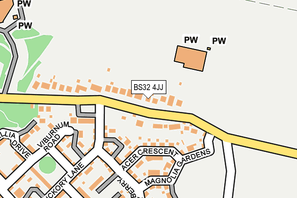 BS32 4JJ map - OS OpenMap – Local (Ordnance Survey)
