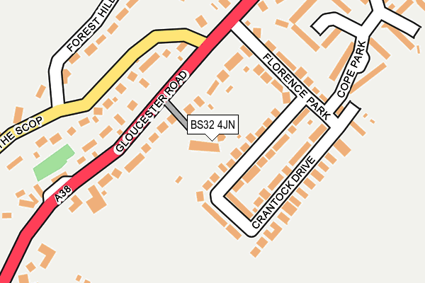 BS32 4JN map - OS OpenMap – Local (Ordnance Survey)