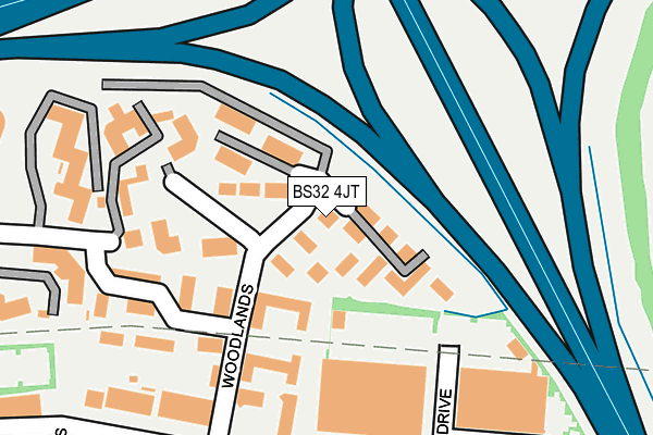BS32 4JT map - OS OpenMap – Local (Ordnance Survey)