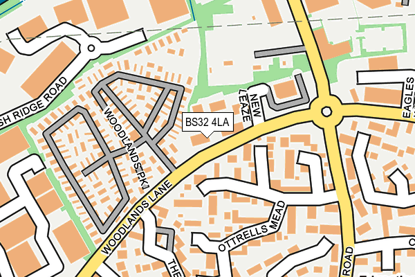 BS32 4LA map - OS OpenMap – Local (Ordnance Survey)