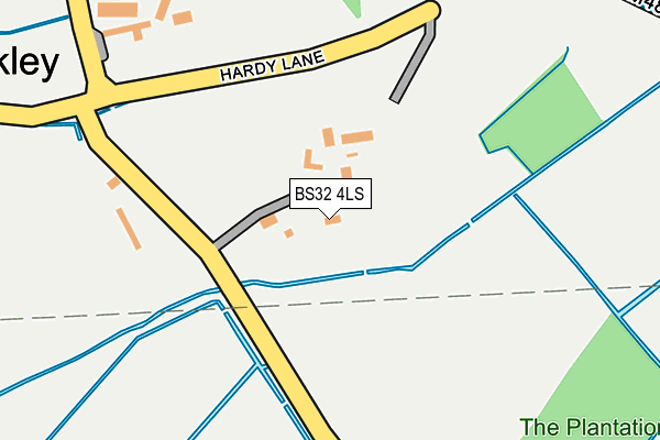 BS32 4LS map - OS OpenMap – Local (Ordnance Survey)