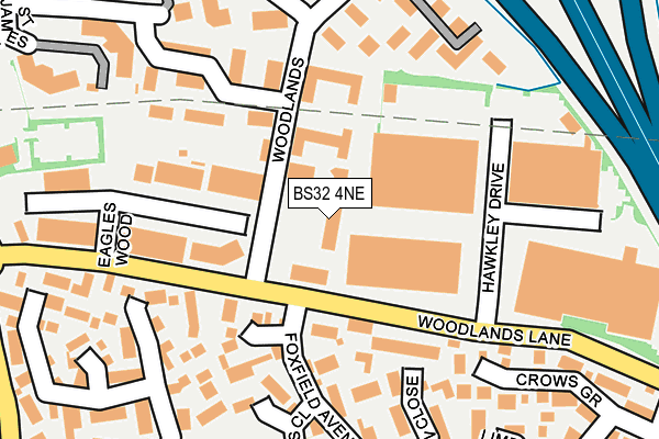 BS32 4NE map - OS OpenMap – Local (Ordnance Survey)