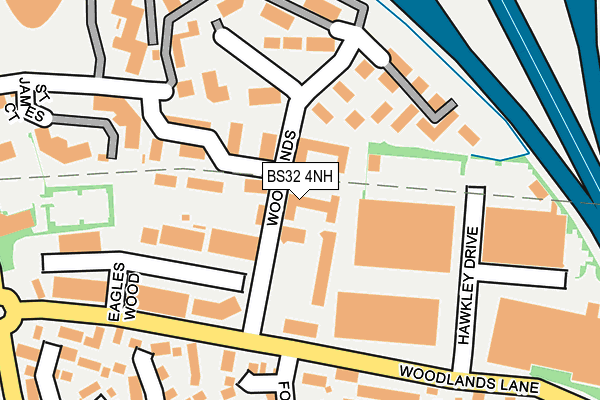 BS32 4NH map - OS OpenMap – Local (Ordnance Survey)