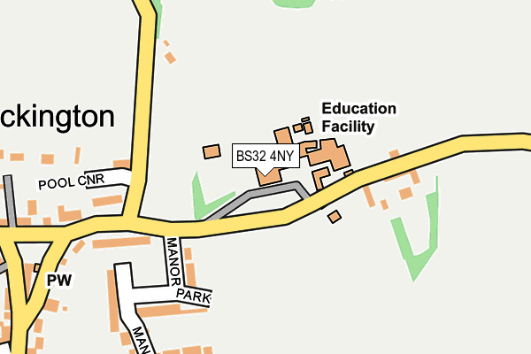 Map of TOCKINGTON ARCHERS LTD. at local scale