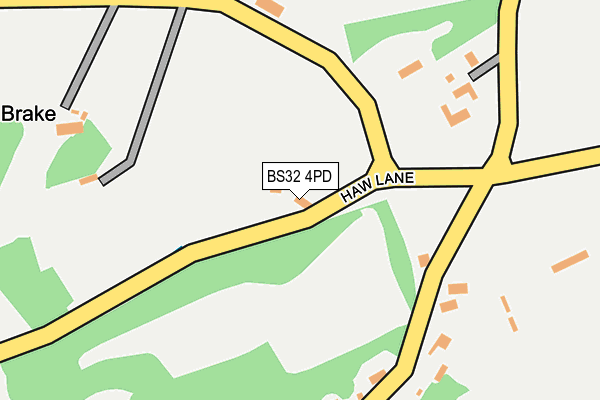 BS32 4PD map - OS OpenMap – Local (Ordnance Survey)