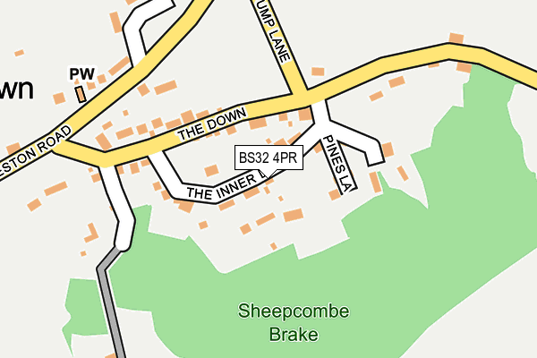 BS32 4PR map - OS OpenMap – Local (Ordnance Survey)