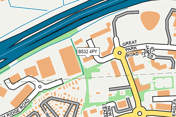 BS32 4PY map - OS OpenMap – Local (Ordnance Survey)