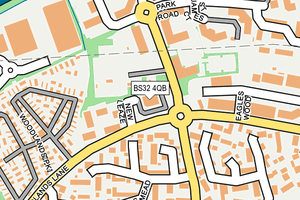 BS32 4QB map - OS OpenMap – Local (Ordnance Survey)