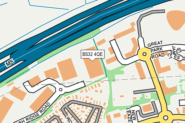 BS32 4QE map - OS OpenMap – Local (Ordnance Survey)