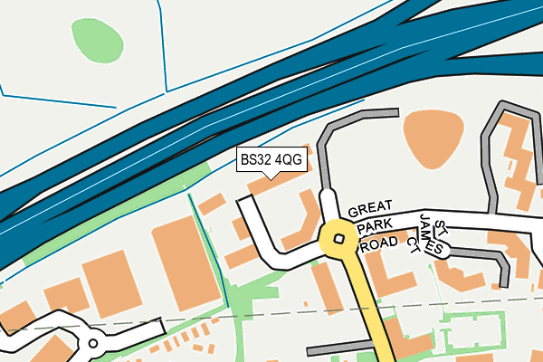 BS32 4QG map - OS OpenMap – Local (Ordnance Survey)
