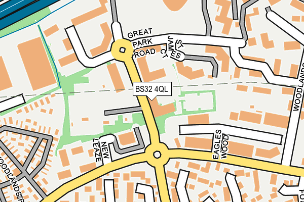 BS32 4QL map - OS OpenMap – Local (Ordnance Survey)