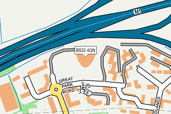 BS32 4QN map - OS OpenMap – Local (Ordnance Survey)