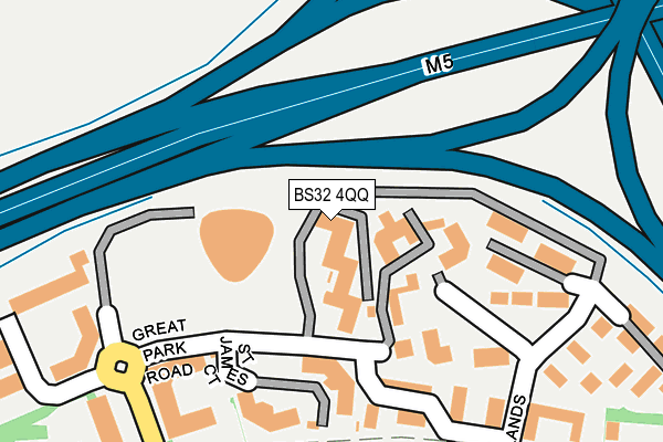 BS32 4QQ map - OS OpenMap – Local (Ordnance Survey)