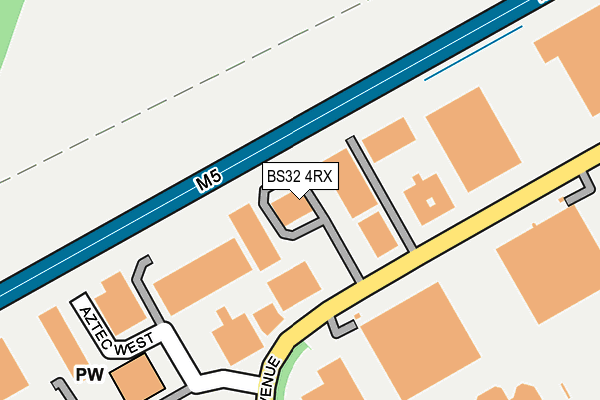 BS32 4RX map - OS OpenMap – Local (Ordnance Survey)