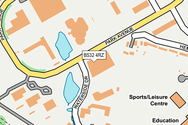 BS32 4RZ map - OS OpenMap – Local (Ordnance Survey)