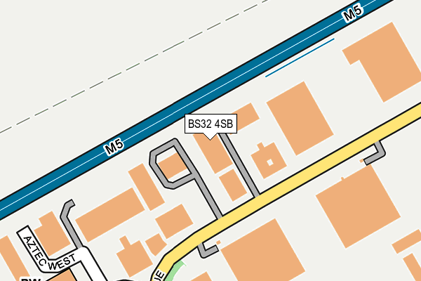 BS32 4SB map - OS OpenMap – Local (Ordnance Survey)