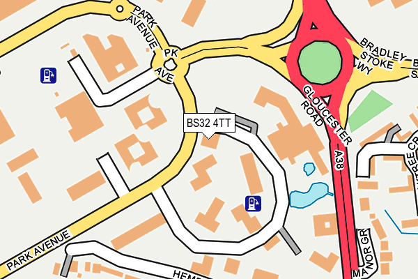 BS32 4TT map - OS OpenMap – Local (Ordnance Survey)
