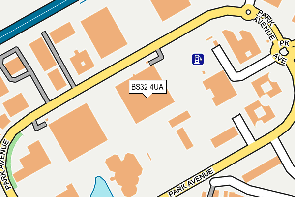 BS32 4UA map - OS OpenMap – Local (Ordnance Survey)