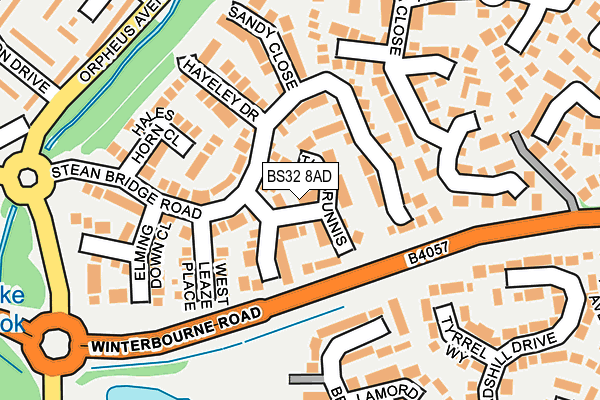 BS32 8AD map - OS OpenMap – Local (Ordnance Survey)