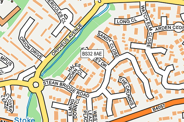 BS32 8AE map - OS OpenMap – Local (Ordnance Survey)