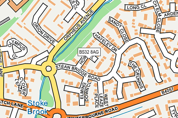 BS32 8AG map - OS OpenMap – Local (Ordnance Survey)