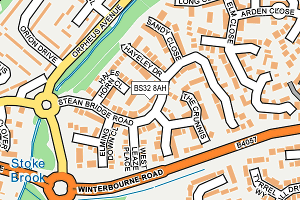BS32 8AH map - OS OpenMap – Local (Ordnance Survey)