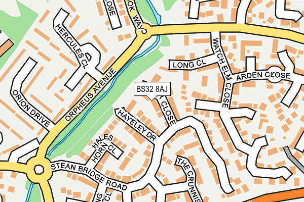 BS32 8AJ map - OS OpenMap – Local (Ordnance Survey)