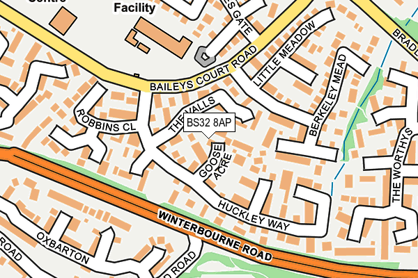 BS32 8AP map - OS OpenMap – Local (Ordnance Survey)