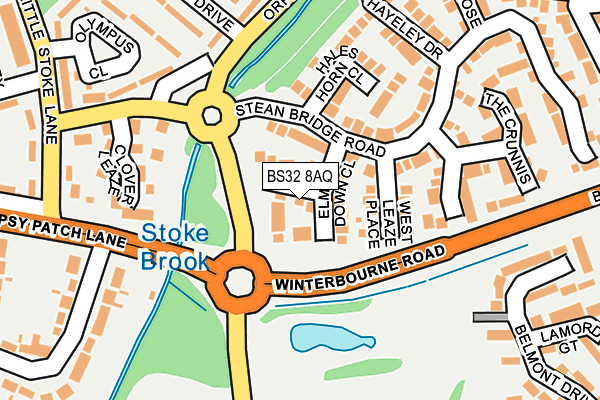 BS32 8AQ map - OS OpenMap – Local (Ordnance Survey)