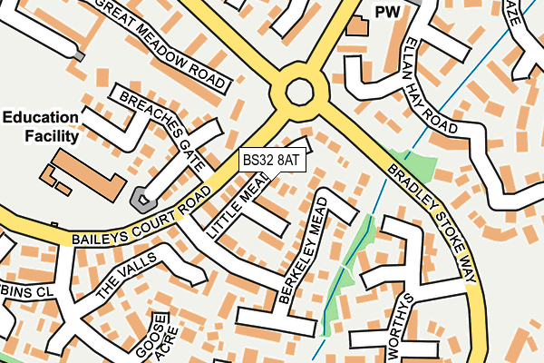 BS32 8AT map - OS OpenMap – Local (Ordnance Survey)