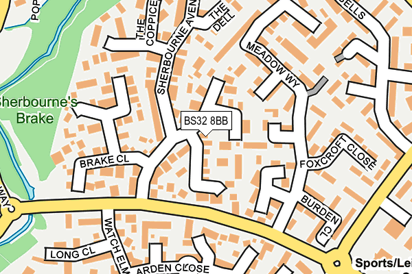 BS32 8BB map - OS OpenMap – Local (Ordnance Survey)