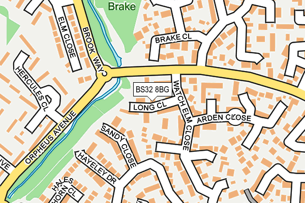 BS32 8BG map - OS OpenMap – Local (Ordnance Survey)