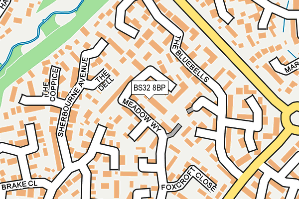 BS32 8BP map - OS OpenMap – Local (Ordnance Survey)