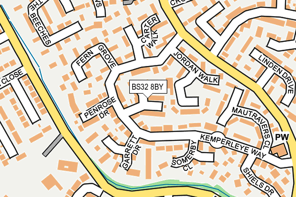BS32 8BY map - OS OpenMap – Local (Ordnance Survey)