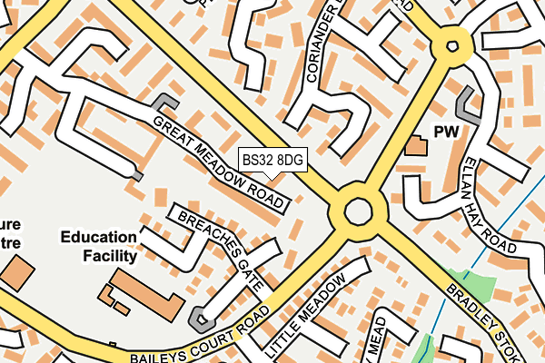 BS32 8DG map - OS OpenMap – Local (Ordnance Survey)