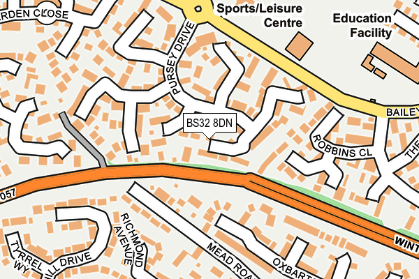 BS32 8DN map - OS OpenMap – Local (Ordnance Survey)