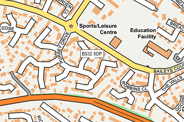 BS32 8DP map - OS OpenMap – Local (Ordnance Survey)