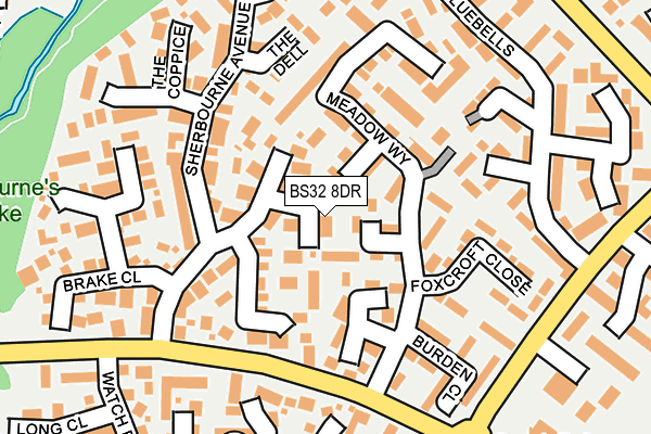 BS32 8DR map - OS OpenMap – Local (Ordnance Survey)