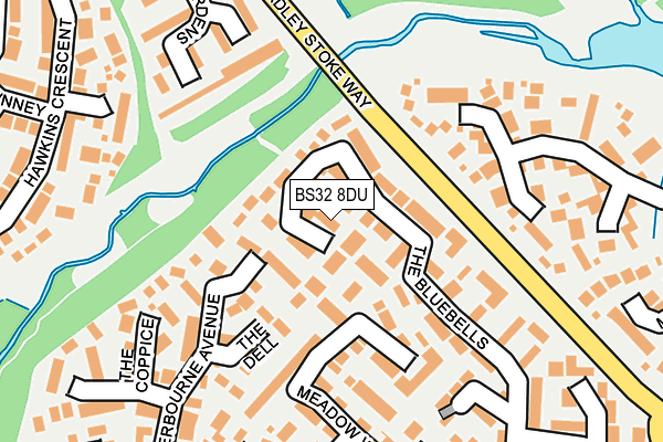 BS32 8DU map - OS OpenMap – Local (Ordnance Survey)