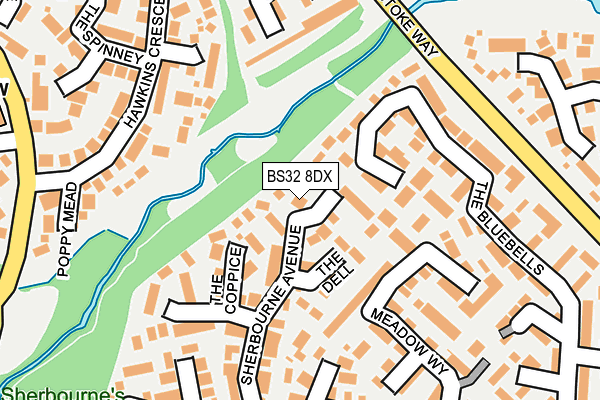 BS32 8DX map - OS OpenMap – Local (Ordnance Survey)