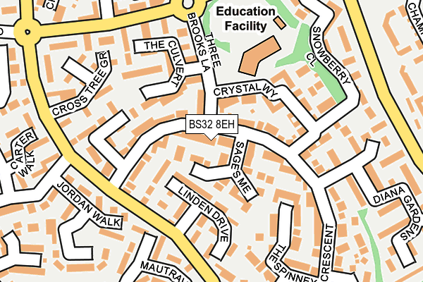 BS32 8EH map - OS OpenMap – Local (Ordnance Survey)