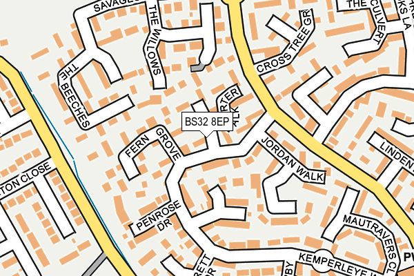 BS32 8EP map - OS OpenMap – Local (Ordnance Survey)