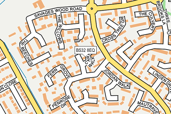 BS32 8EQ map - OS OpenMap – Local (Ordnance Survey)